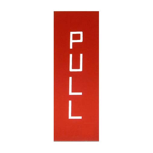 K6 PULL-PUSH KIOSK DOOR SIGN
